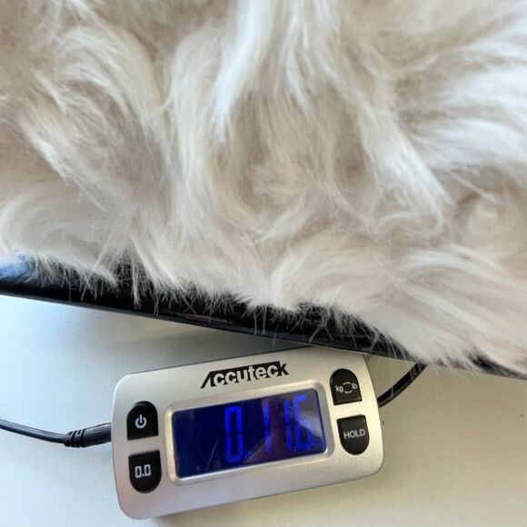 HEURUEH Faux Fur Scarf White Hybrid Pull Thru Winter Neck Warmer Womens One Size - Picture 10 of 10